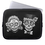 Sugar Skull Couple Day of the Dead Laptop Sleeve