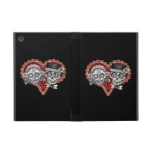 Sugar Skull Couple iPad Mini Case with Kickstand
