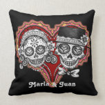 Sugar Skull Couple Pillow - Customize it!