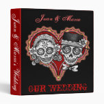 Sugar Skull Couple Wedding Binder