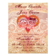 Sugar Skull Couple Wedding Invitations