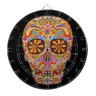 sugar skull dartboard