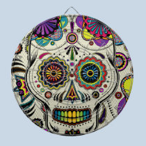 Sugar Skull Day of the Dead Dartboard dartboards