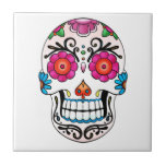 Sugar Skull - Day of the Dead, Tattoo, Mexico Tile