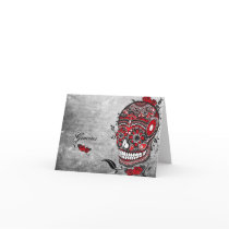 Sugar Skull Gracias Notecard