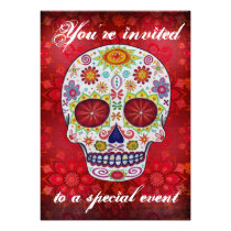 Sugar Skull Invitation invitations