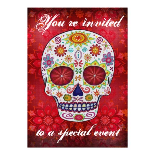 Sugar Skull Invitation