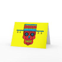Sugar Skull Man in Hat Cards