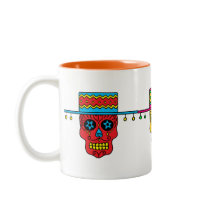 Sugar Skull Man in Hat Coffee Mug