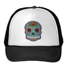 Sugar Skull Mesh Hat