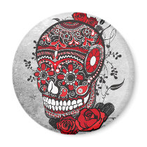 Sugar Skull Mexican Calveras Illustration magnets