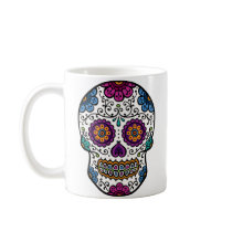 Sugar Skull mugs by TheSkullster Sugar Skull mugs