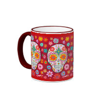 Sugar Skull Mug mugs