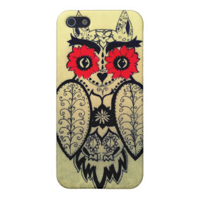 Sugar Skull Owl Cover For iPhone 5/5S