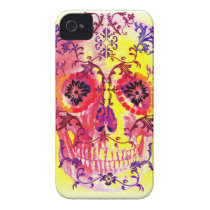 SUGAR SKULL PASTEL BRIGHTS PRINT CASE-MATE IPHONE 4 CASE