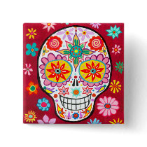 Sugar Skull Pin