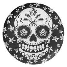 Sugar Skull Dinner Plates
