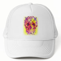SUGAR SKULL PSYCHEDELIC PRINT HAT