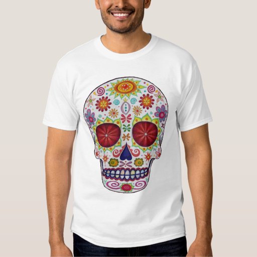 sugar skull dress shirt