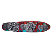 Sugar Skull Skate skateboards by poppyprincess Sugar Skull Skate skateboards
