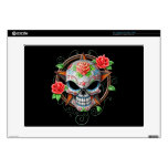Sugar Skull Star, black 15" Laptop Decals