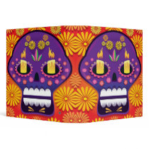 Sugar Skull Vector Illustration Notebook binders