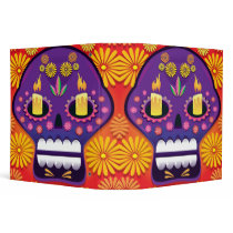 Sugar Skull Vector Illustration Notebook binders