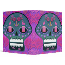 Sugar Skull Vector Illustration Notebook II binders