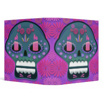 Sugar Skull Vector Illustration Notebook II binders by dooni_notebooks Sugar Skull Vector Illustration Notebook II binders
