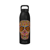 Sugar Skull Water Bottle