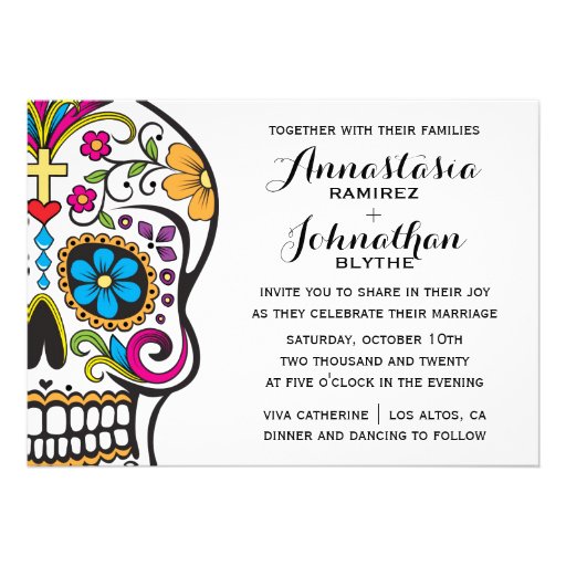Sugar Skull Wedding Invitation