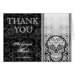 Sugar Skull Wedding Thank You Card Greeting