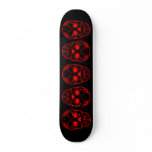 sugar skulls skate board deck
