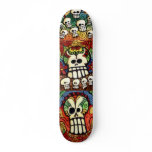 Sugar Skulls Skateboard Design