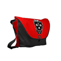 sugar skullz : 2 messenger bag