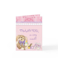 Sugar & Spice, Girl Baby Thank You Note card