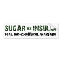Sugar vs Insulin Bumper Sticker