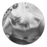 Sugared Skin 2 - Self Portrait Round Stickers