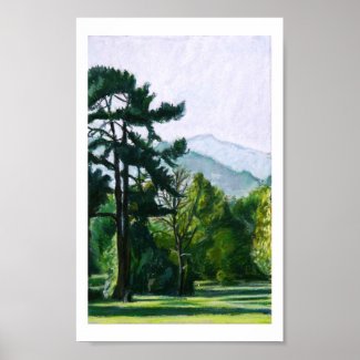 Sugarloaf Mountain from Abergavenny, Wales print