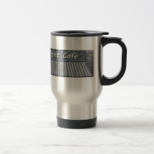 Sugar's Blue Front Cafe Travel Cup Coffee Mugs
