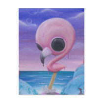 coallus, michael, sugary, lowbrow, pop, deliciousness, florida, flamingo, creepy, cute, big, eye, art, artificial flower, fine art, everglade state, cyberart, commercial art, ocellus, oculus sinister, naked eye, sense organ, sensory receptor, plebeian, pleb, mailing-card, simple eye, lettercard, anti-intellectual, work of art, plastic art, male parent, graphic art, compound eye, postal card, picture postcard, wading bird, sunshine state, post card, Postcard with custom graphic design