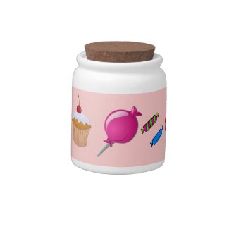 Sugary Sweets Porcelain Candy Jar