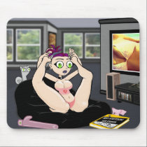 Suggestive Stretching Mousepad mousepads