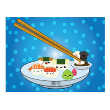 Suhsi Platter Postcard