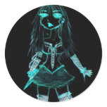 Suicidal Round Stickers