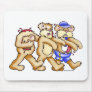 Suicidal Teddy Bear Zombie Walk Mouse Pad