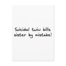 Suicidal Twin postcards