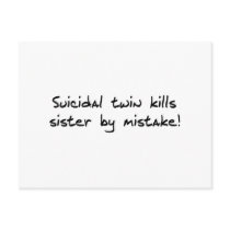 Suicidal Twin postcards