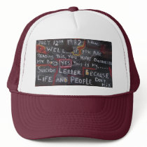SUICIDE LETTER hats