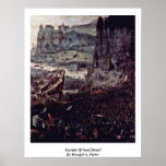 Suicide Of Saul Detail By Bruegel A. Pieter Poster